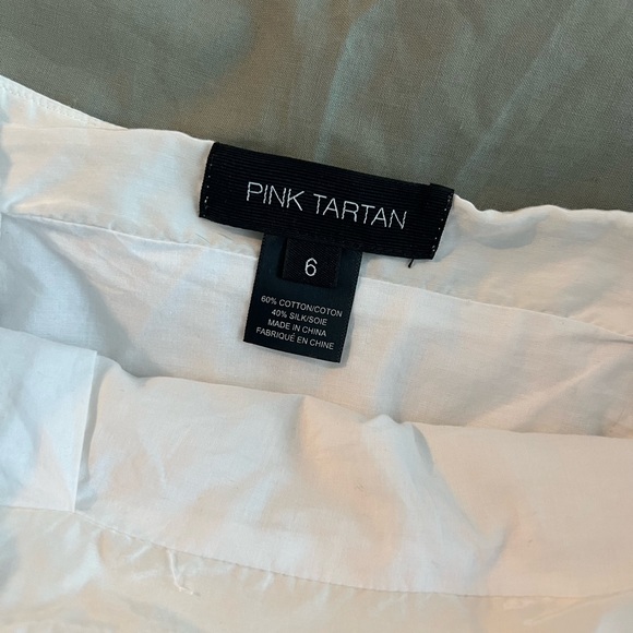 Beautiful Silk Pink Tartan Pleated Skirt - Picture 5 of 6